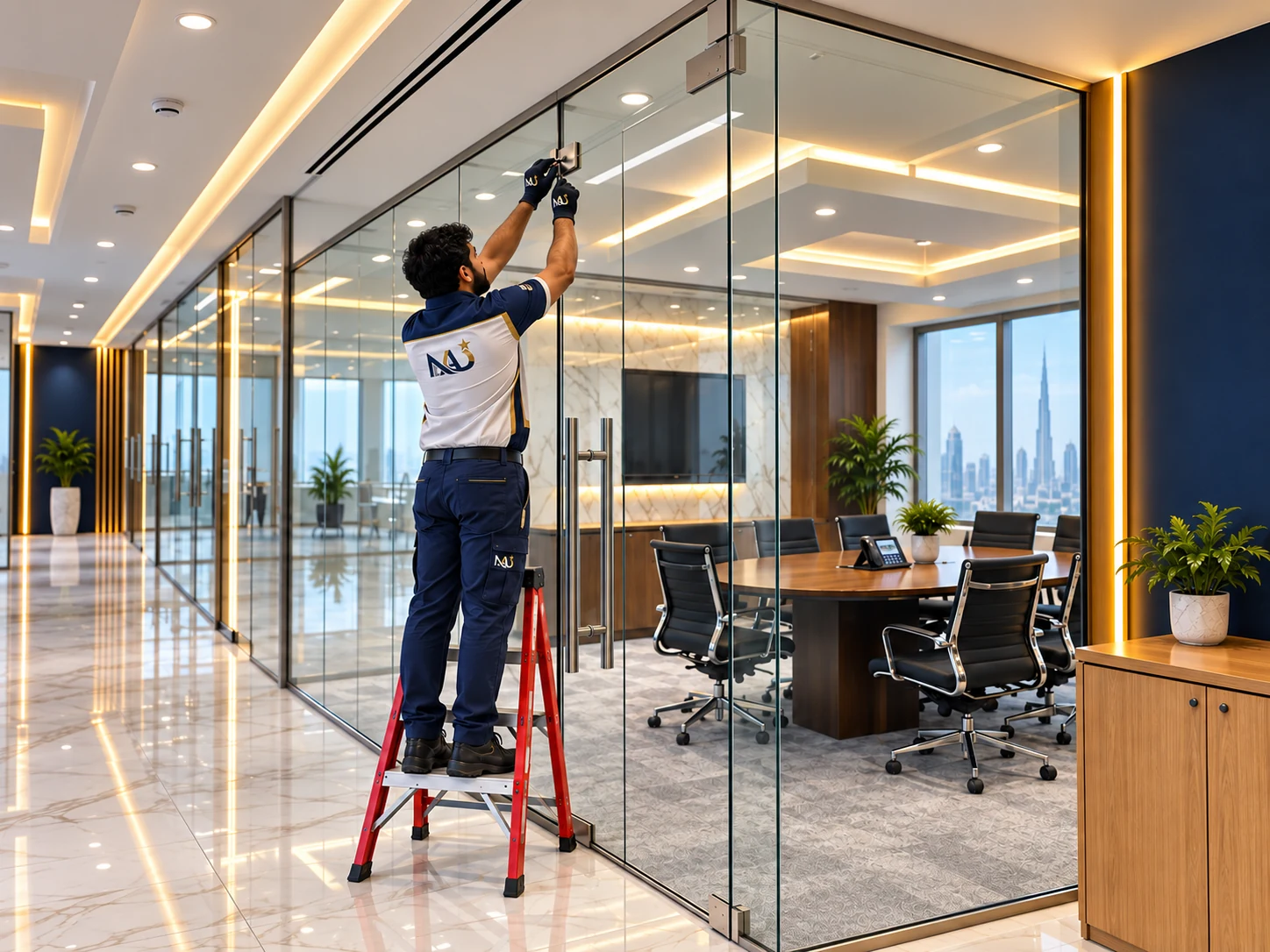 Glass Partition Installation