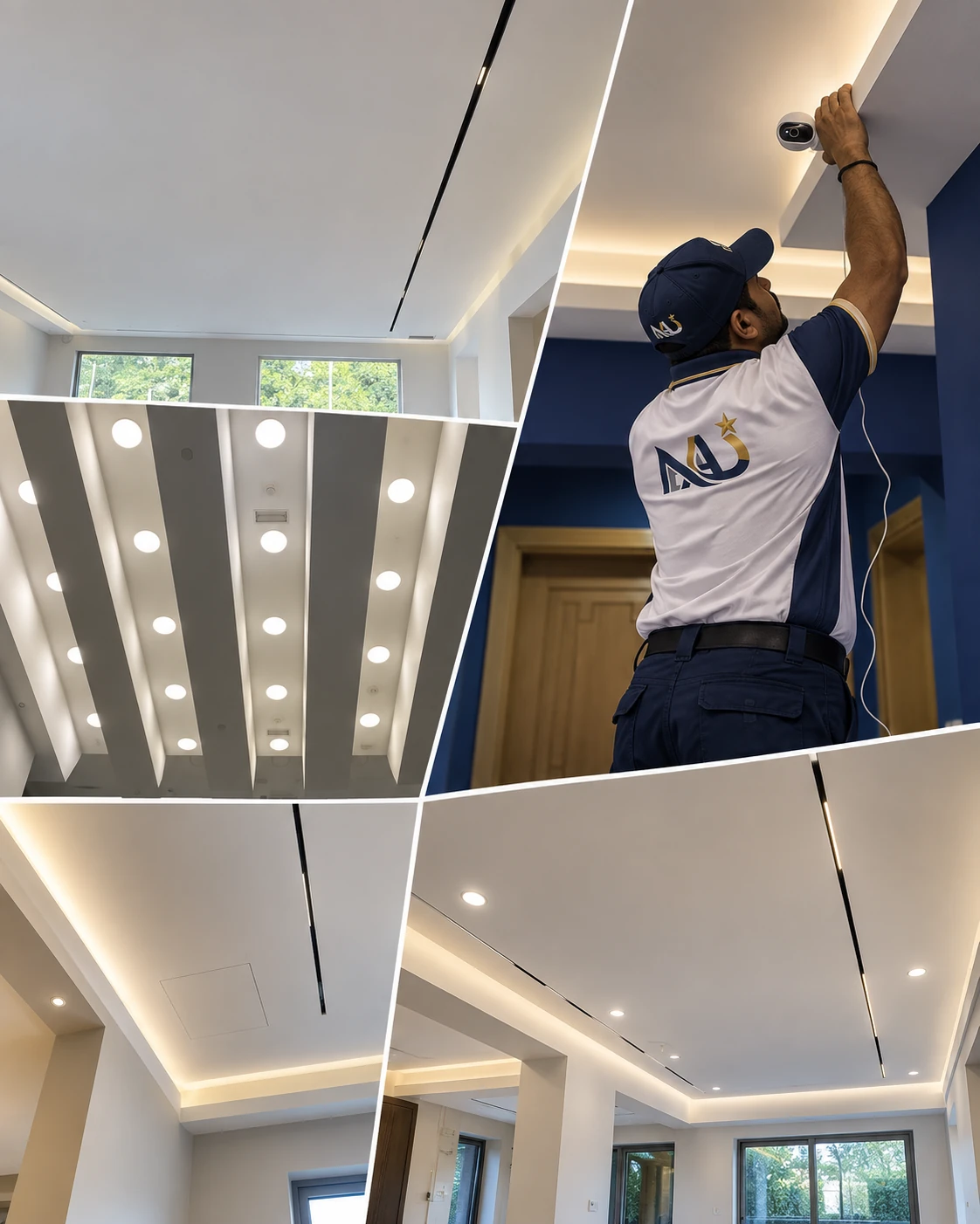 Ceiling & Lighting Works project collage