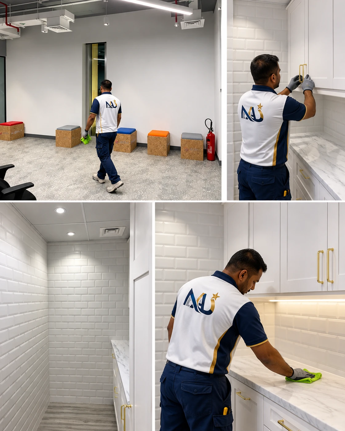 Interior, Painting & Joinery Works project collage