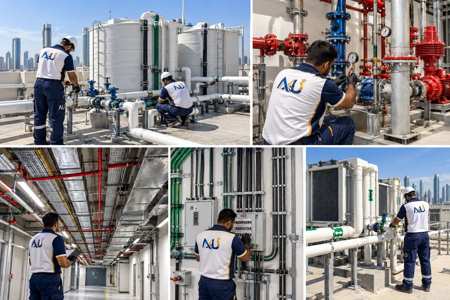 Technical, Plumbing & MEP Works project collage