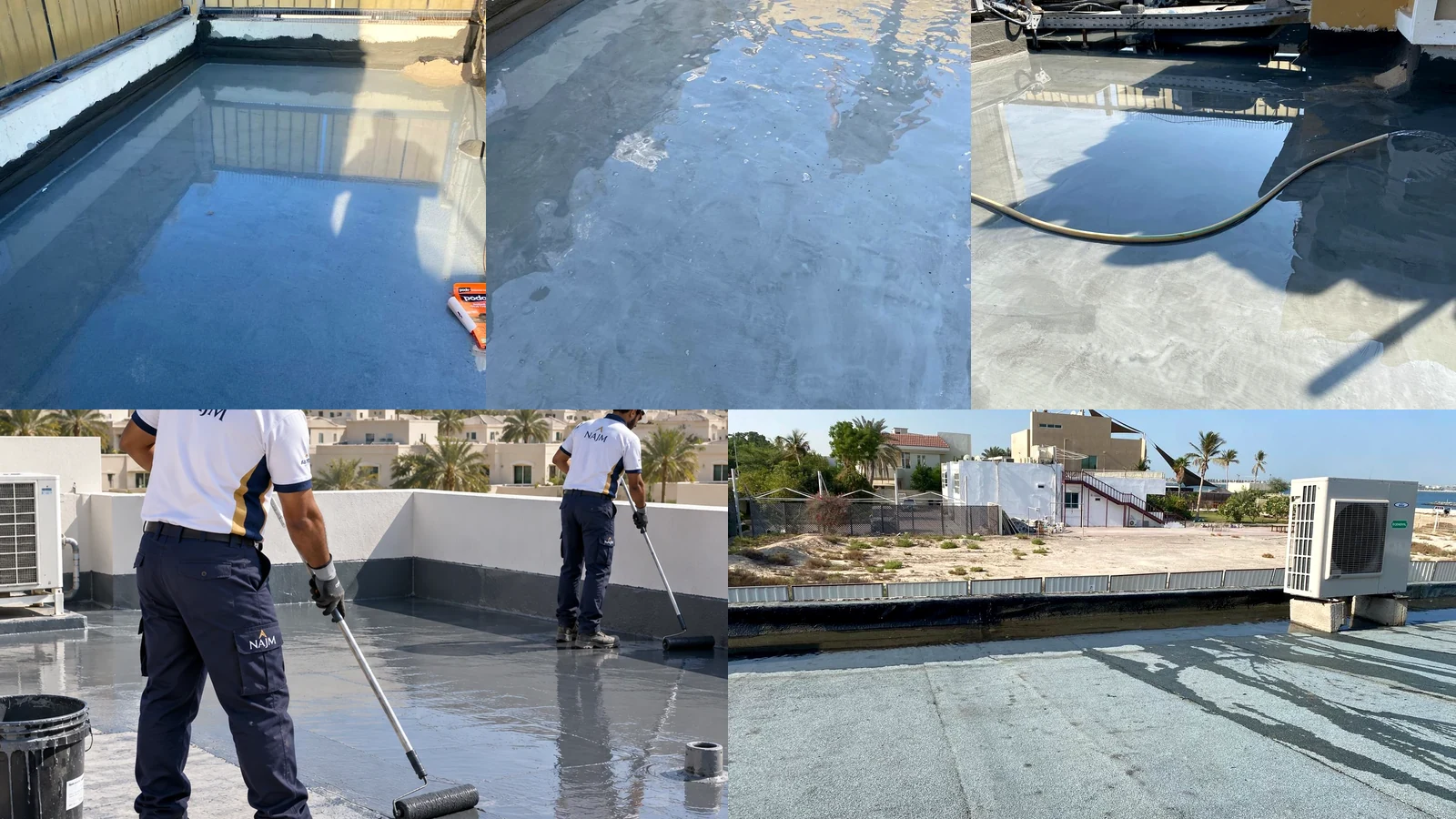 Waterproofing Works project collage